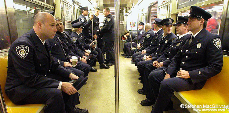 Subway ride to the memorial
